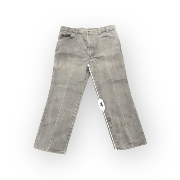 Vintage 80s Levi’s Men’s 557 For Cowboys Gray Denim Jeans Made In USA Sz 38x31​ - Picture 6 of 11